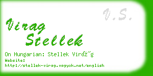 virag stellek business card